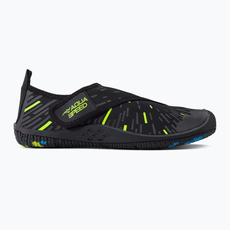 Buty do wody AQUA-SPEED Tegu czarne/zielone 2