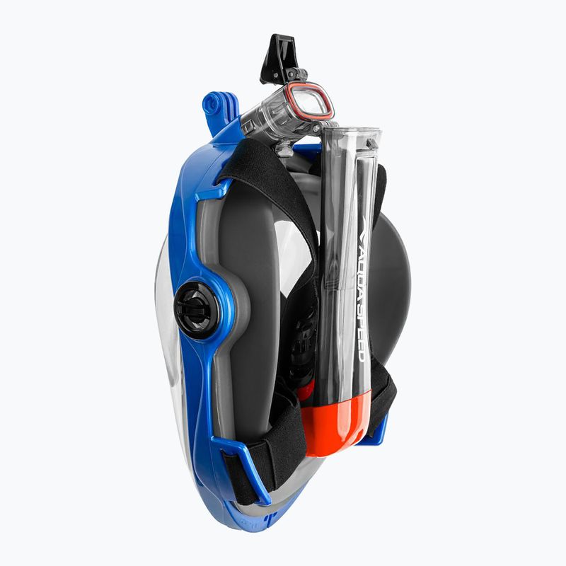 Maska pełnotwarzowa do snorkelingu AQUA-SPEED Spectra 2.0 czarna/niebieska 6
