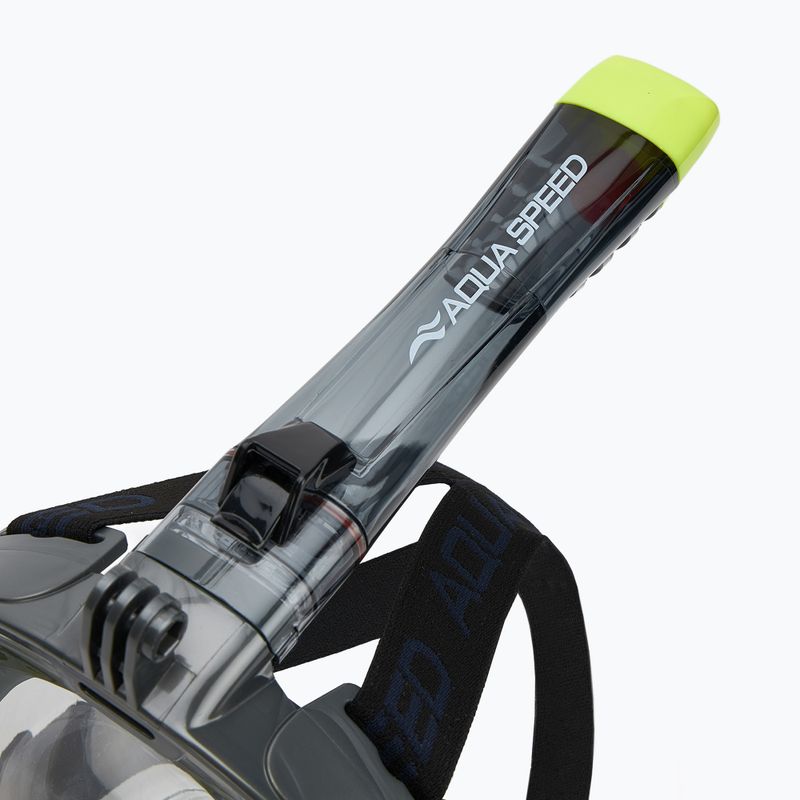 Maska pełnotwarzowa do snorkelingu AQUA-SPEED Spectra 2.0 czarna 4