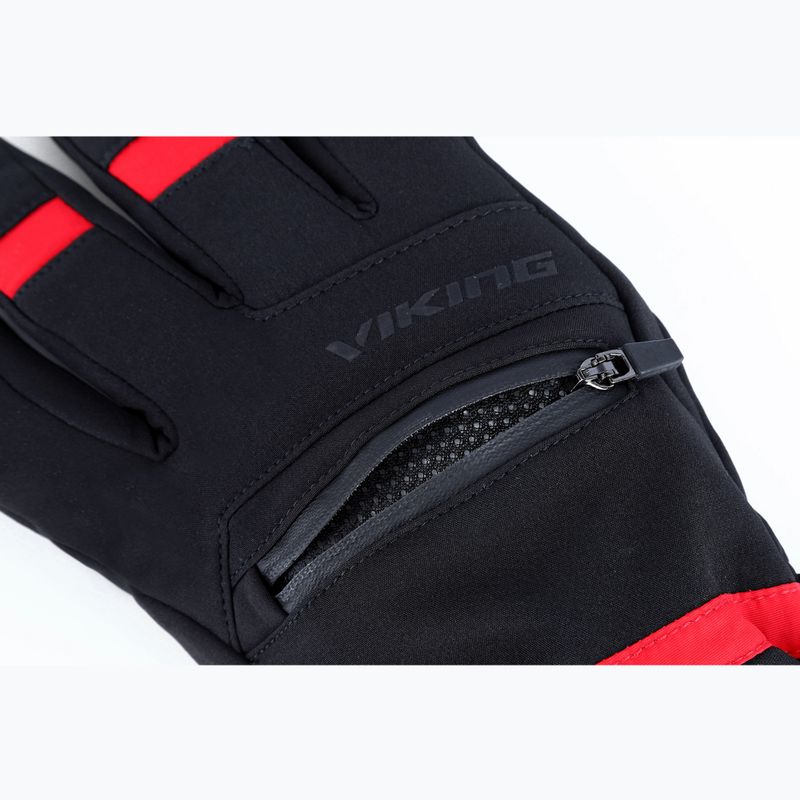 Rękawice narciarskie męskie Viking Kuruk 2.0 Ski black/red 6