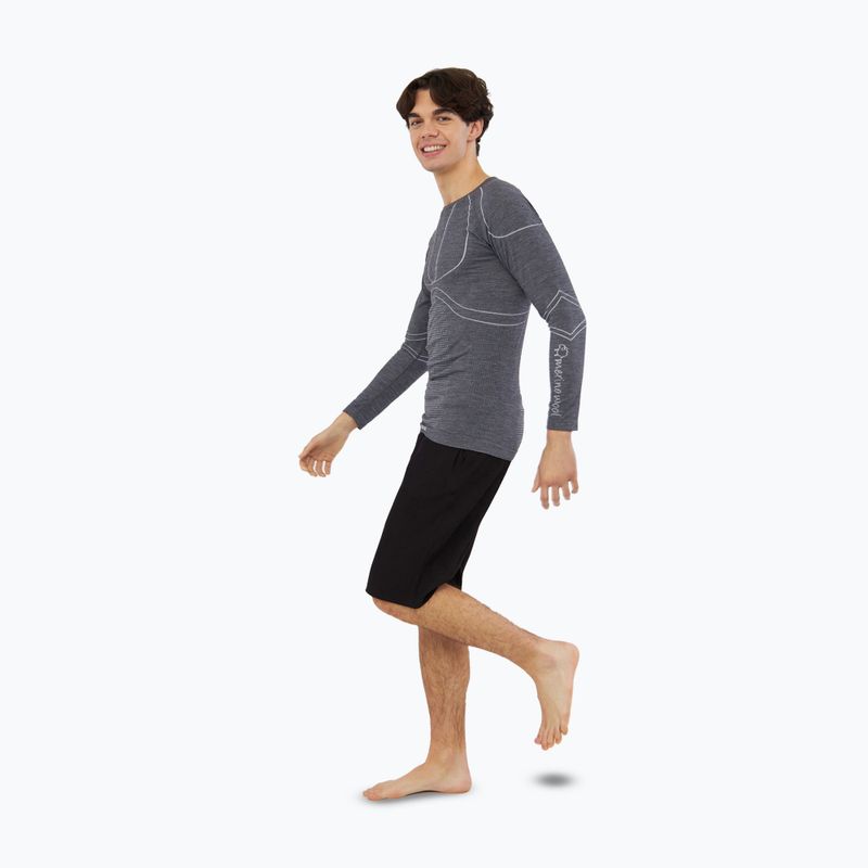 Bluza termoaktywna męska Viking Lan Pro dark grey/light grey 2
