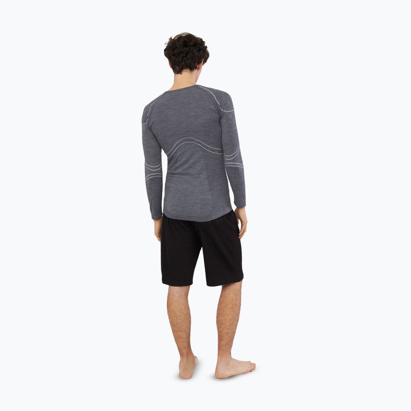Bluza termoaktywna męska Viking Lan Pro dark grey/light grey 3