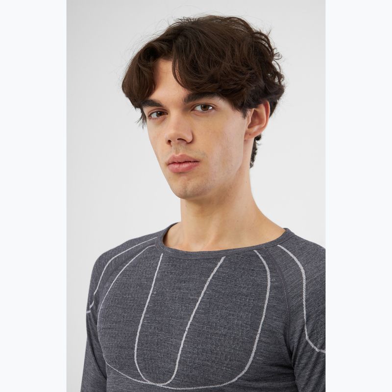 Bluza termoaktywna męska Viking Lan Pro dark grey/light grey 4