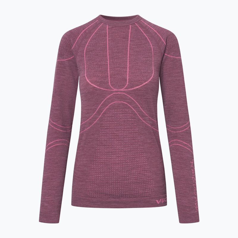 Komplet bielizny termoaktywnej damskiej Viking Lan Pro claret/light pink 2