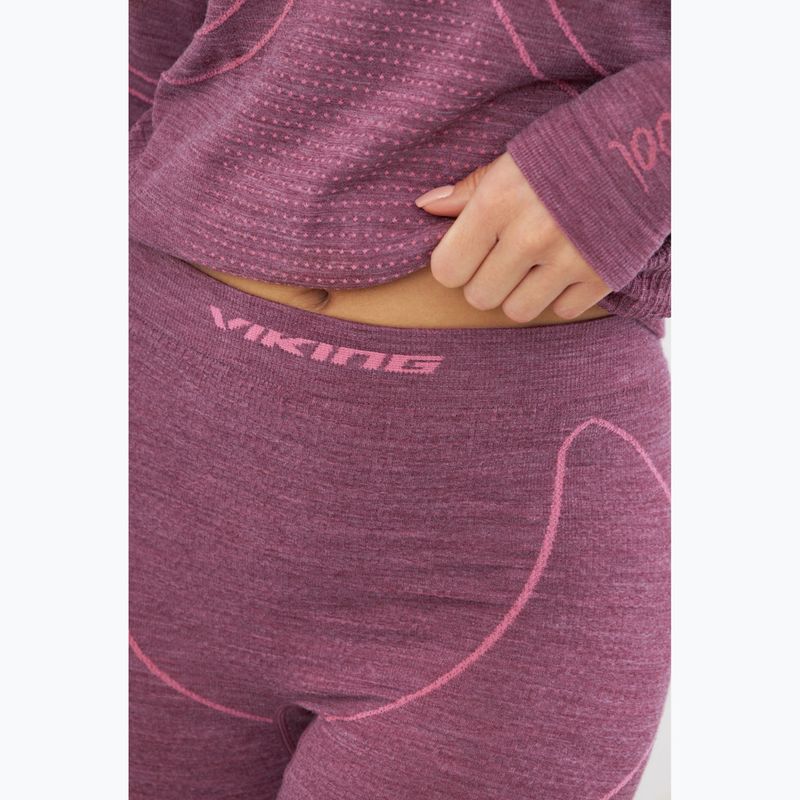 Komplet bielizny termoaktywnej damskiej Viking Lan Pro claret/light pink 9