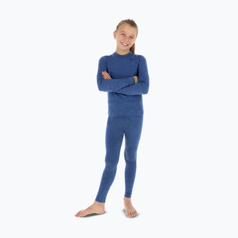 Komplet bielizny termoaktywnej dziecięcej Viking Flam light blue 4