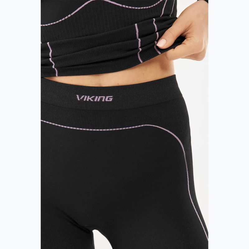 Spodnie termoaktywne damskie Viking Etna 2.0 black/purple 4