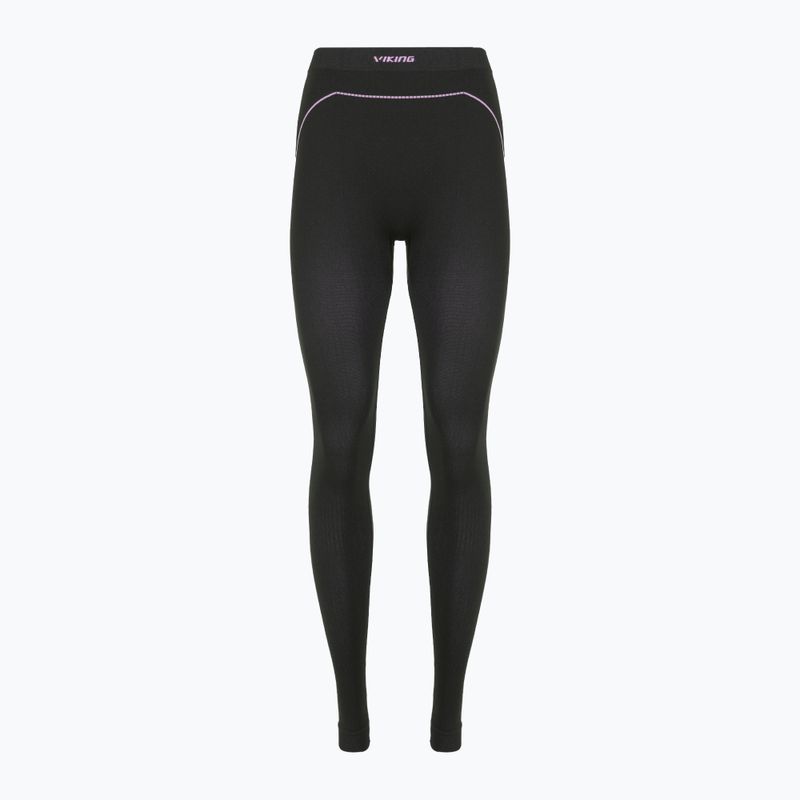 Spodnie termoaktywne damskie Viking Etna 2.0 black/purple