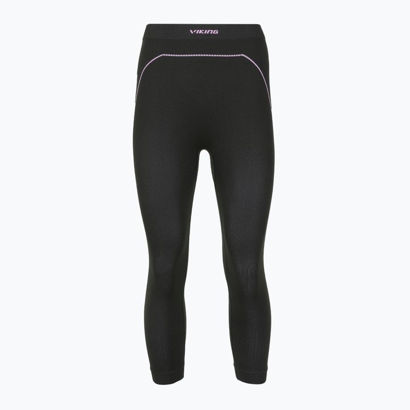 Spodnie termoaktywne damskie Viking Etna 2.0 3/4 black/purple 7