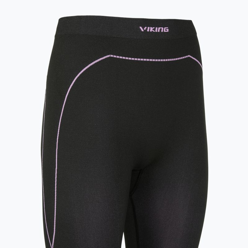 Spodnie termoaktywne damskie Viking Etna 2.0 3/4 black/purple 9