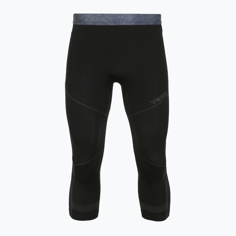 Spodnie termoaktywne męskie Viking Gary 3/4 black