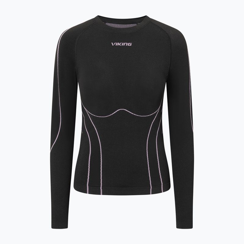 Komplet bielizny termoaktywnej damskiej Viking Eiger 2.0 black/purple 2
