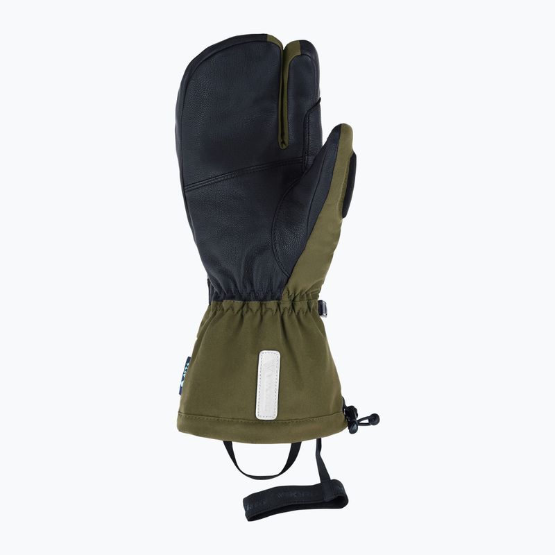 Rękawice narciarskie Viking Norvik Pro Lobster Freeride olive/white 3