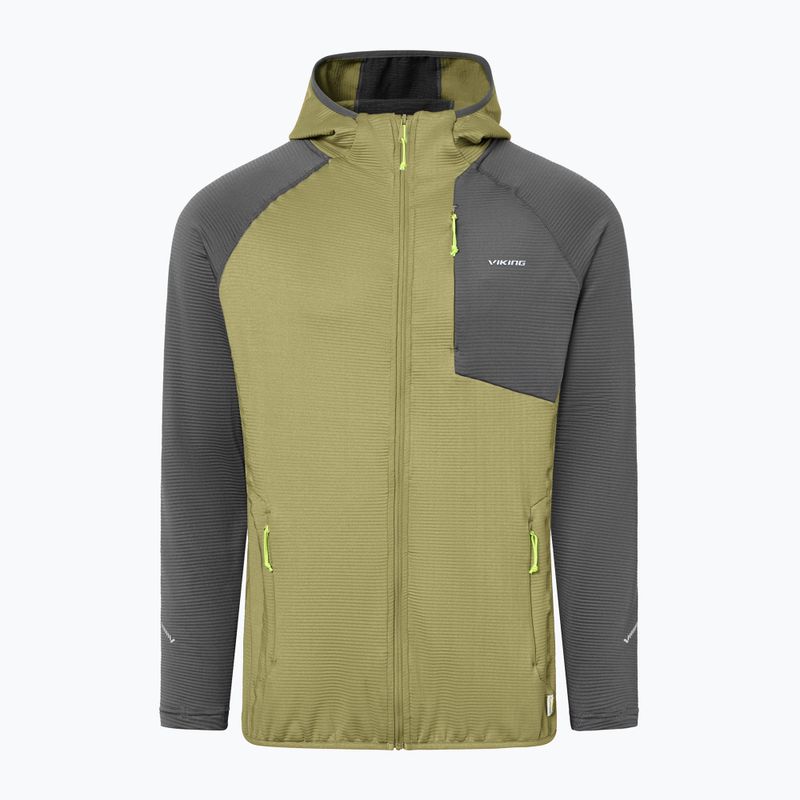 Bluza trekkingowa męska Viking Birger Hoodie olive/dark grey 7