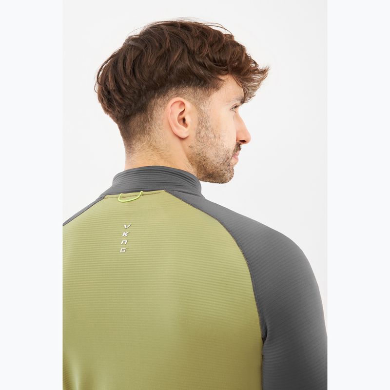 Bluza trekkingowa męska Viking Birger olive/dark grey 5