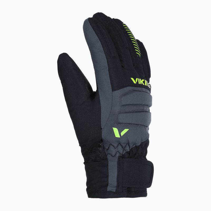 Rękawice narciarskie dziecięce Viking Flinx Ski black/dark grey