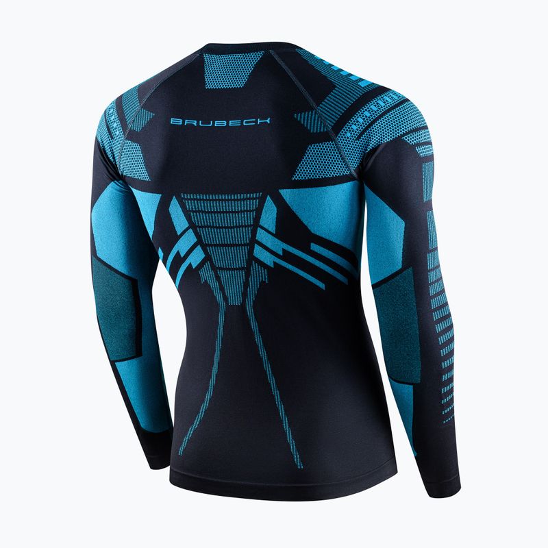 Bluza termoaktywna męska Brubeck Dry grafitowy/niebieski 4