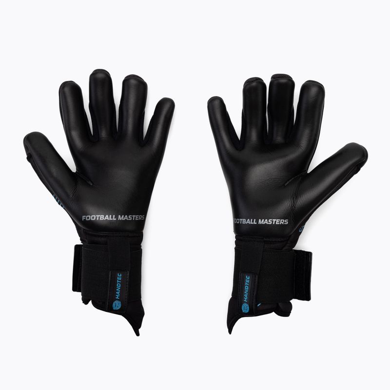 Rękawice bramkarskie Football Masters Fenix czarne/niebieskie 2