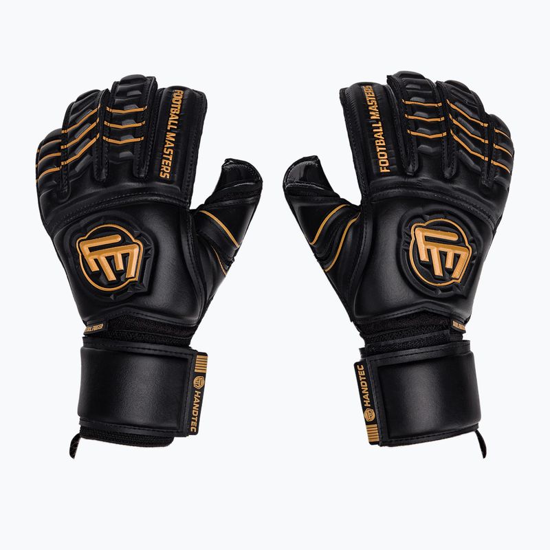 Rękawice bramkarskie Football Masters Full Contact RF v4.0 czarne/złote