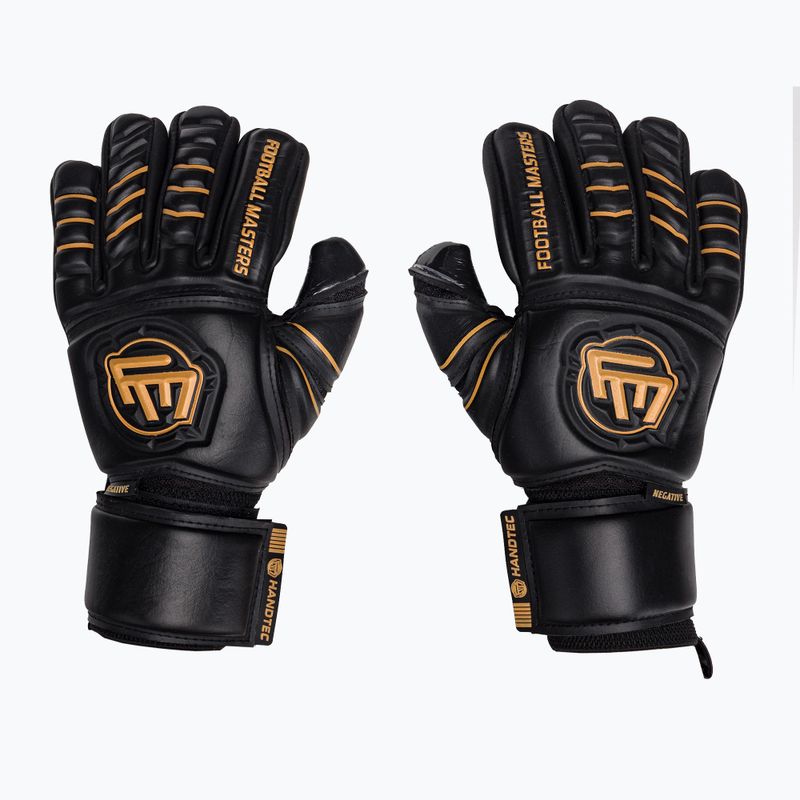 Rękawice bramkarskie Football Masters Full Contact NC v4.0 czarne/złote