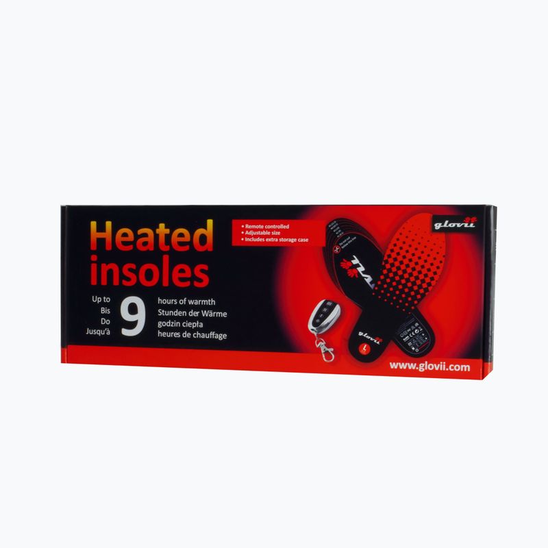 Wkładki do butów ogrzewane z pilotem Glovii GW2 czarne 13