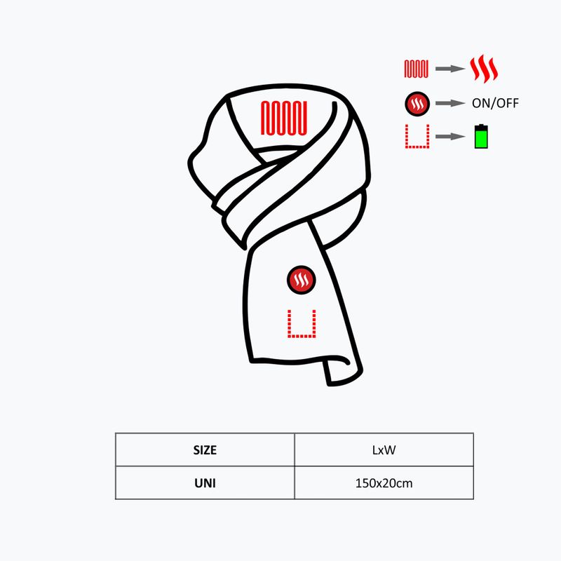 Szalik ogrzewany Glovii GA1B czarny 9