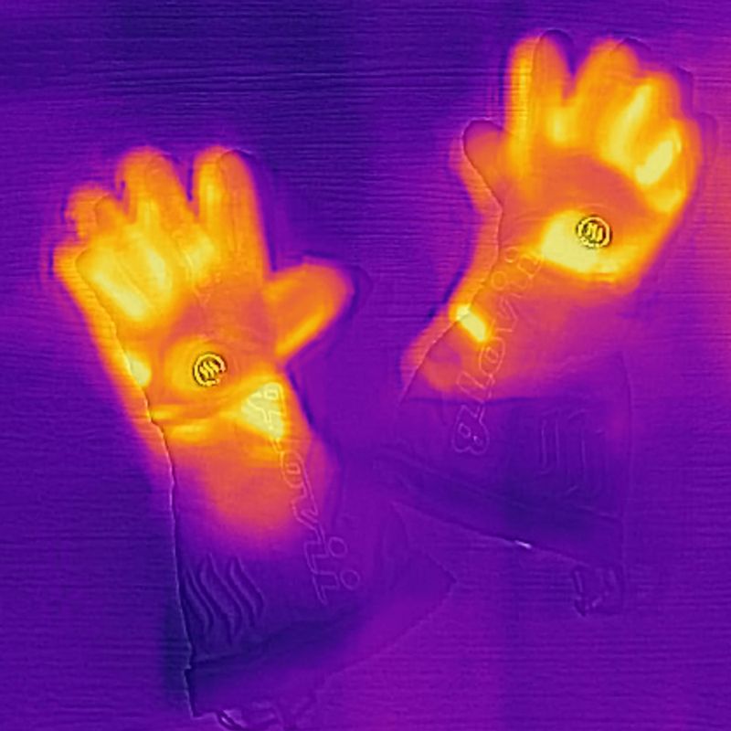Rękawice narciarskie ogrzewane Glovii GS9 czarne 16