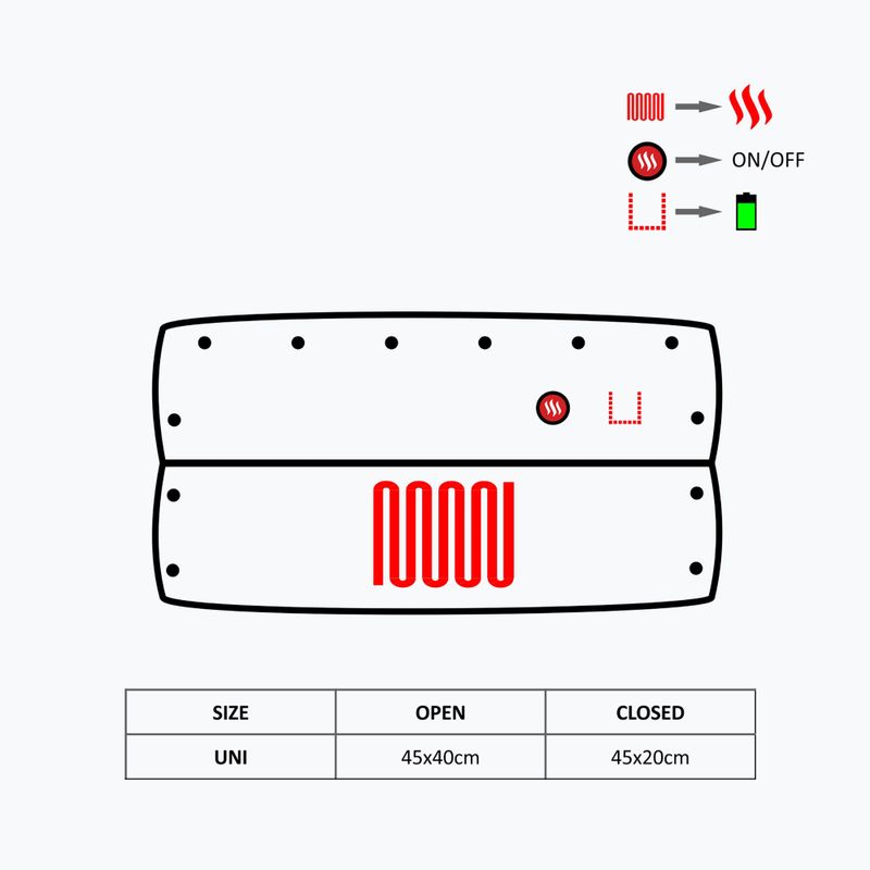 Mufka ogrzewana z funkcją 4w1 Glovii GF41 czarna 10