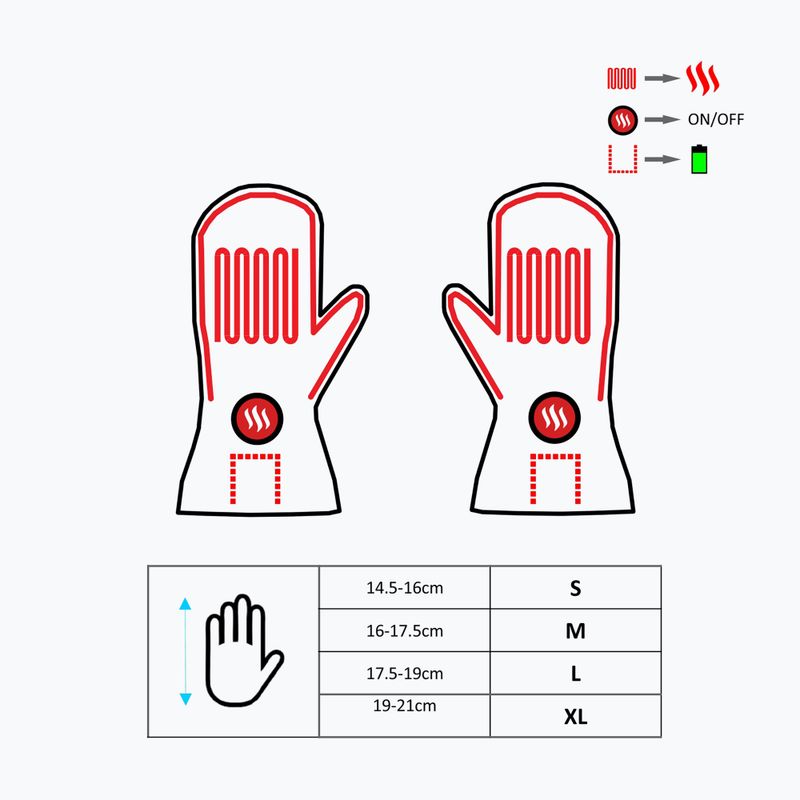 Rękawice ogrzewane Glovii GZ1 czarne 11