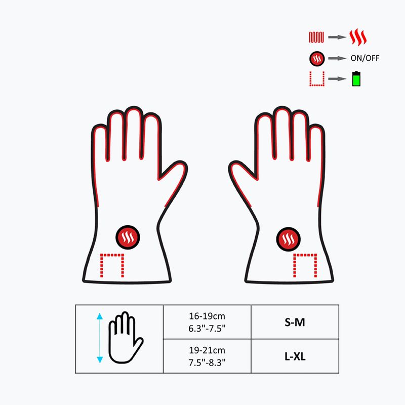 Rękawiczki ogrzewane z wodoodporoną osłoną Glovii GYB 8