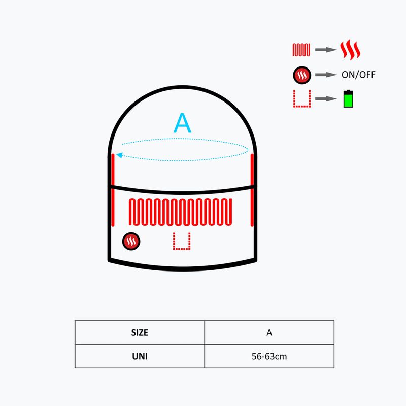 Kaptur ogrzewany Glovii GHB czarny 8