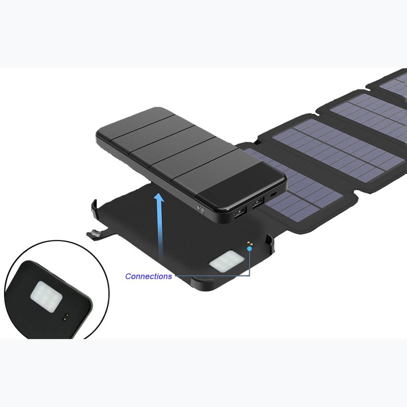 Powerbank solarny PowerNeed 8000mAh czarny 8