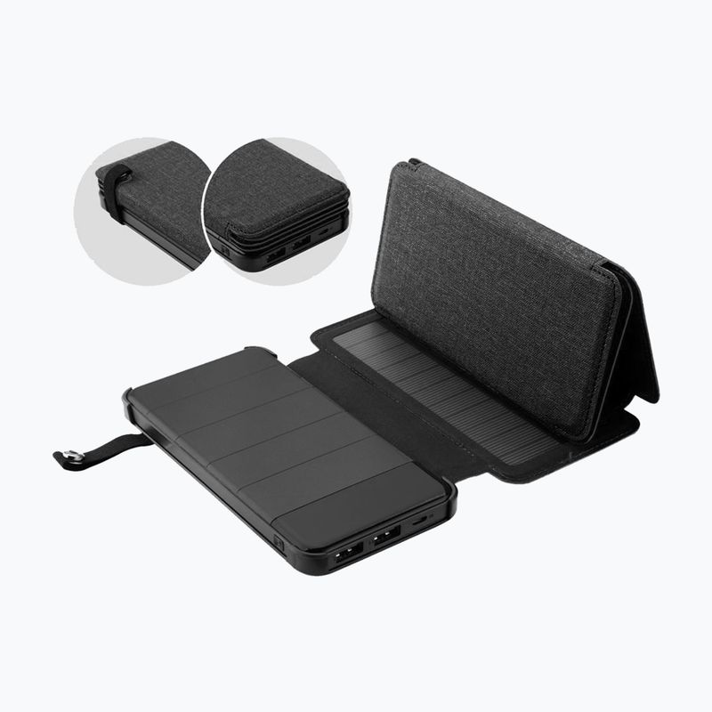 Powerbank solarny PowerNeed 8000mAh czarny 9