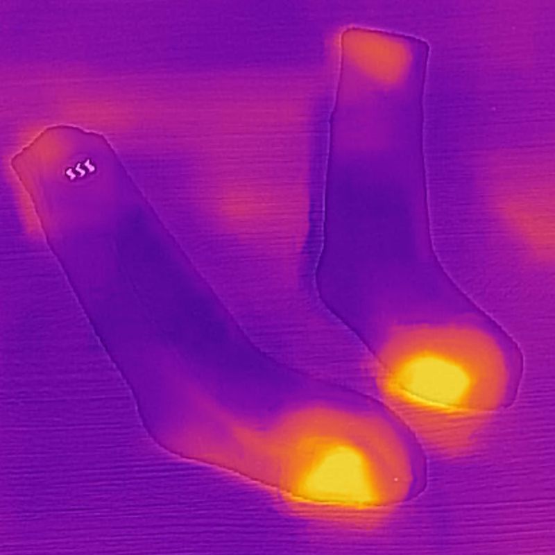 Skarpety ogrzewane z pilotem Glovii GQ3 czerwone 12