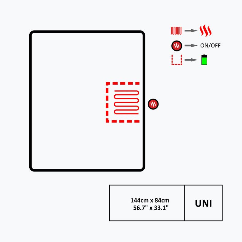 Koc ogrzewany Glovii GB2G szary 7