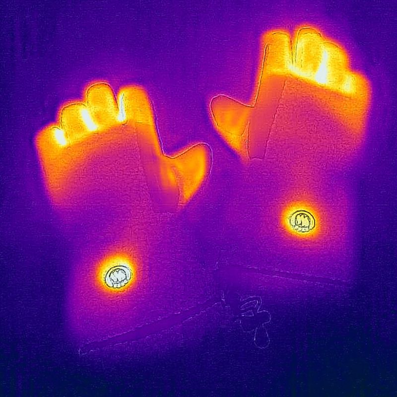 Rękawice ogrzewane Glovii GS3 beżowe 9