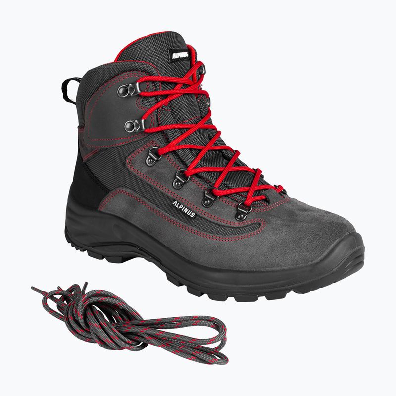 Buty trekkingowe Alpinus Brahmatal High Active grafitowe/czerwone 11