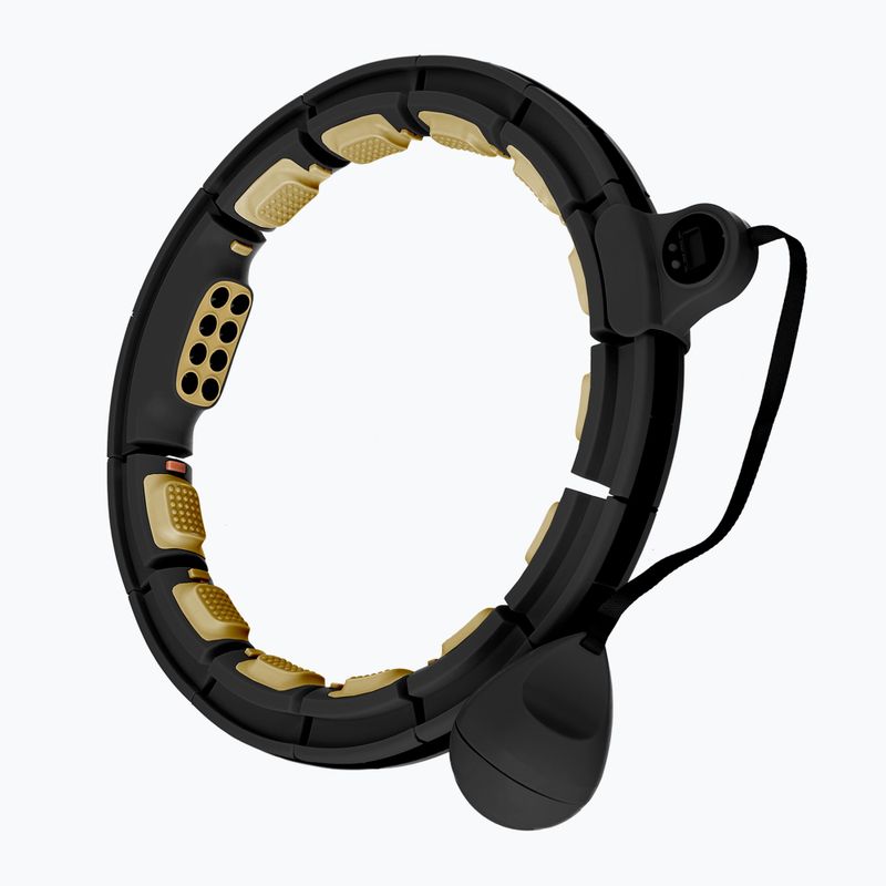 Hula hop z obciążnikiem i licznikiem HMS HHM13 black/gold