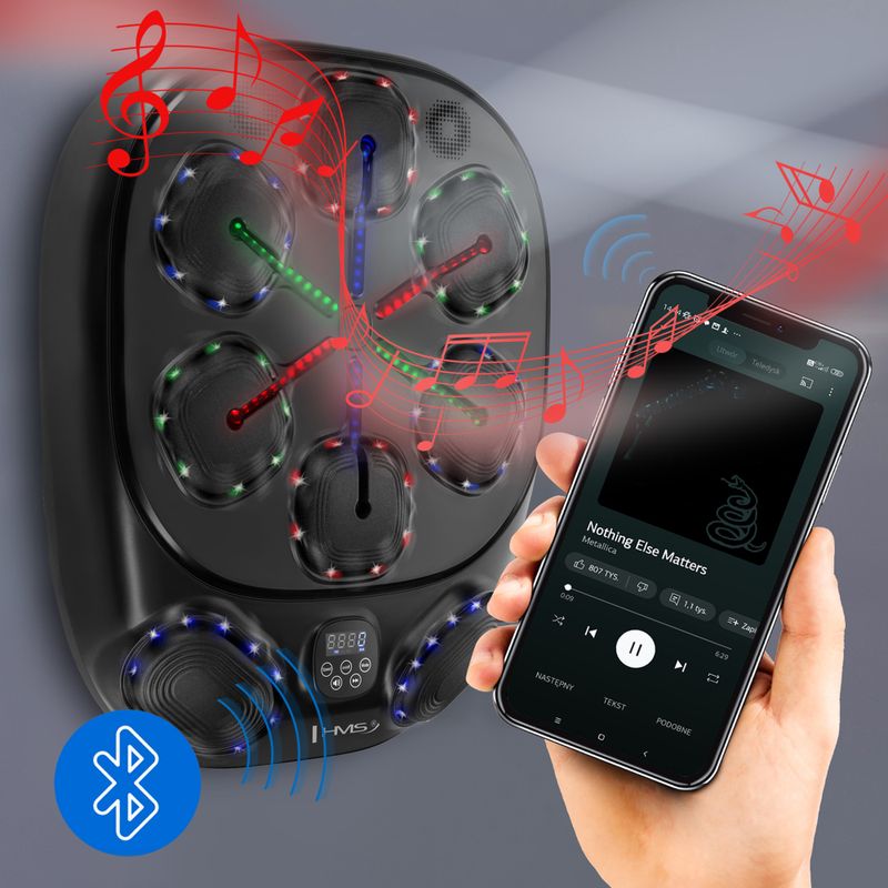 Tarcza treningowa elektroniczna + rękawice HMS TB10 black 9