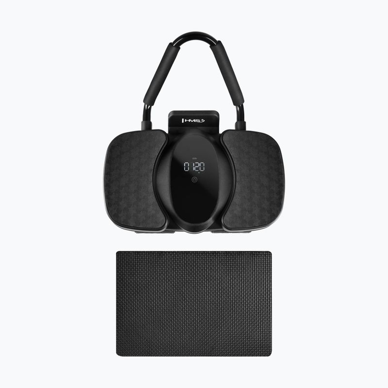 Koło automatyczne do ćwiczeń mięśni brzucha z podparciem i wyświetlaczem HMS KA40 black 2