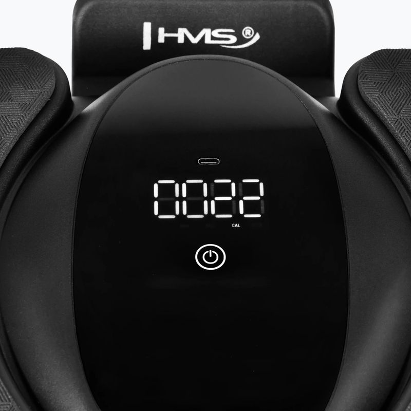 Koło automatyczne do ćwiczeń mięśni brzucha z podparciem i wyświetlaczem HMS KA40 black 8