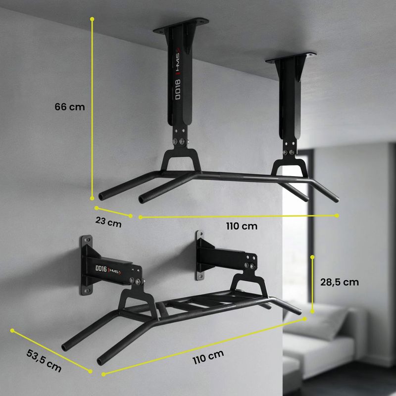 Drążek do podciągania HMS DD16 black 3
