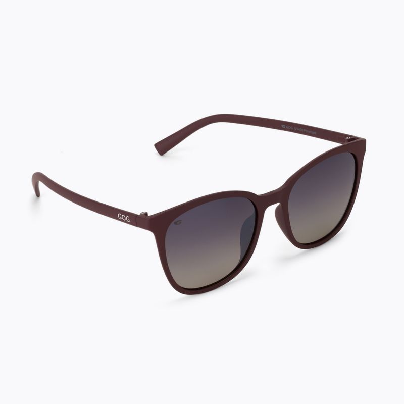 Okulary przeciwsłoneczne damskie GOG Lao matt maroon/gradient smoke