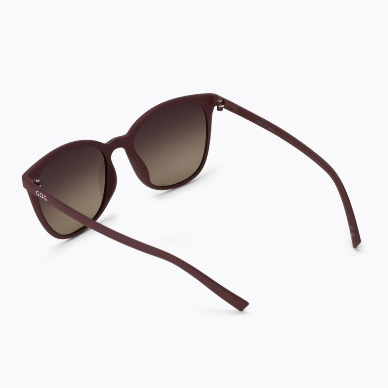 Okulary przeciwsłoneczne damskie GOG Lao matt maroon/gradient smoke 2