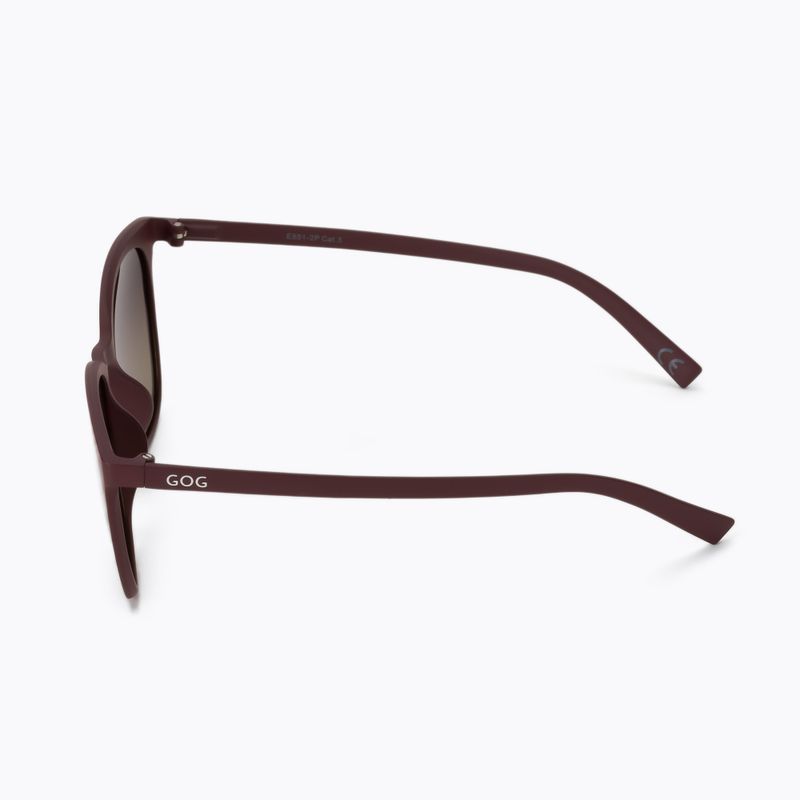 Okulary przeciwsłoneczne damskie GOG Lao matt maroon/gradient smoke 4