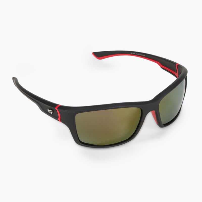 Okulary przeciwsłoneczne GOG Alpha matt black/red/red mirror