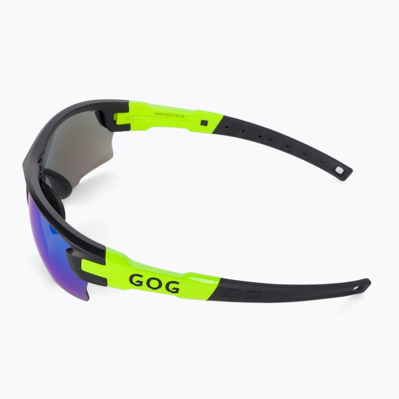 Okulary przeciwsłoneczne GOG Steno matt black/green/ polychromatic white/blue 5