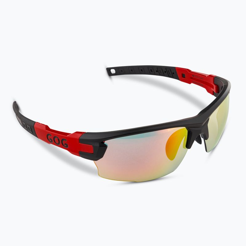 Okulary przeciwsłoneczne GOG Steno C matt black/red/polychromatic red