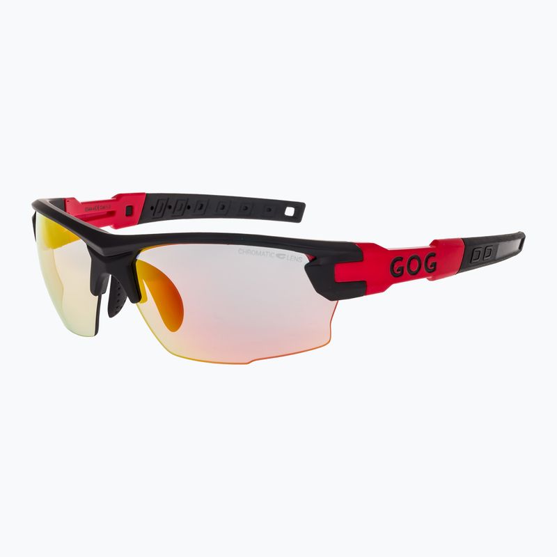 Okulary przeciwsłoneczne GOG Steno C matt black/red/polychromatic red 5