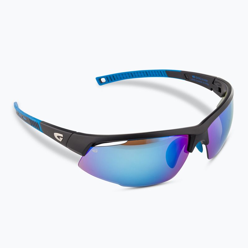 Okulary przeciwsłoneczne GOG Falcon matt black/blue/polychromatic white-blue 2